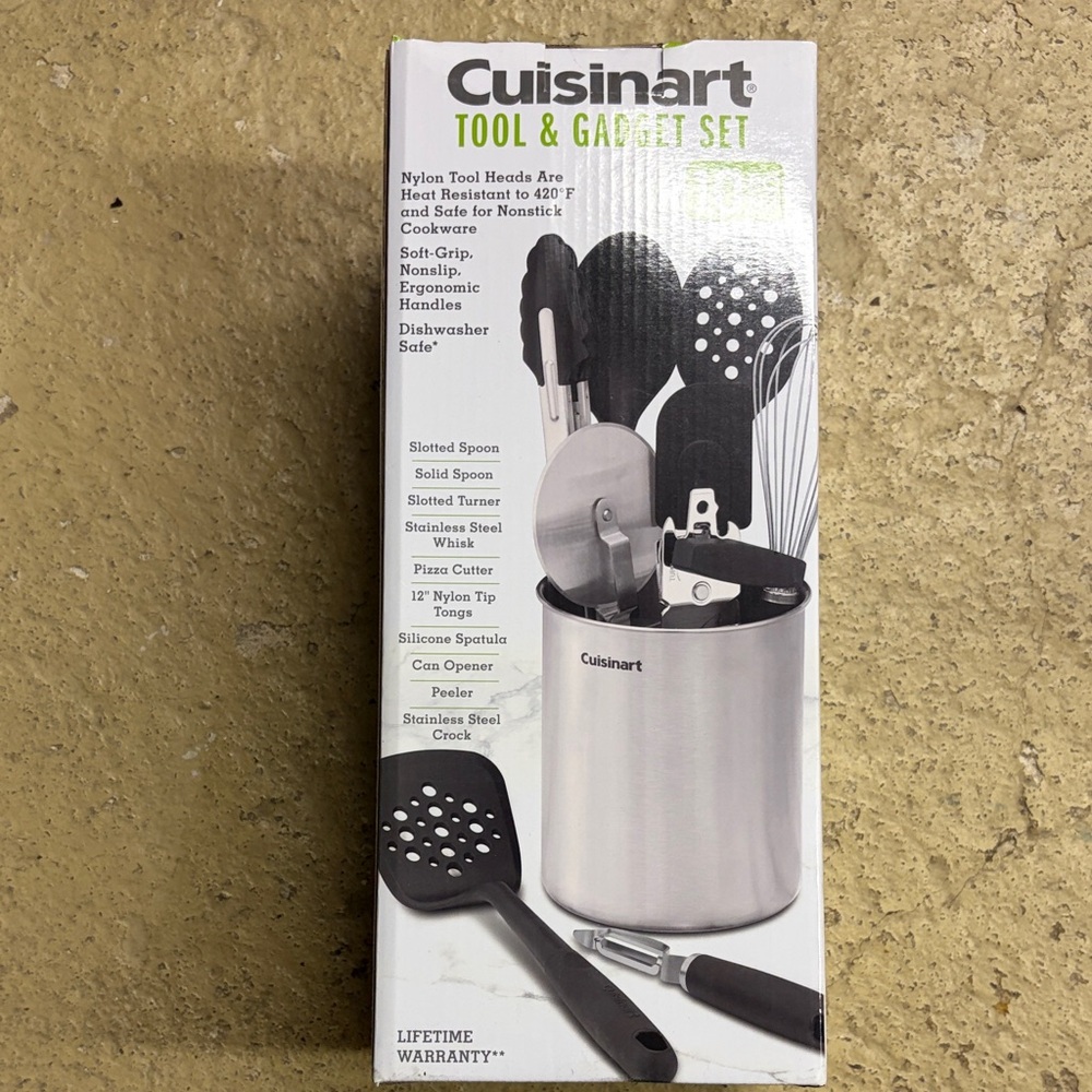 Cuisinart Black and Silver Kitchen Tool Set